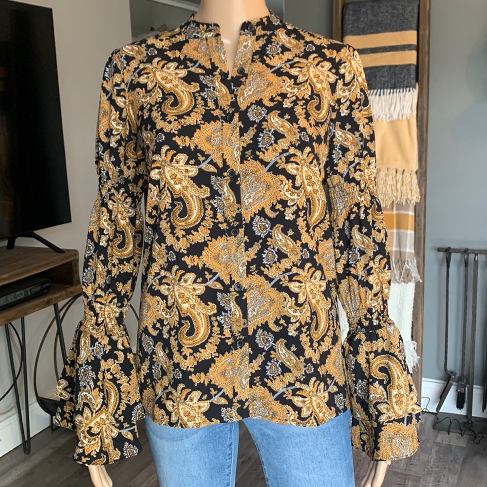 Michael Kors Long Sleeve Blouse Shirt